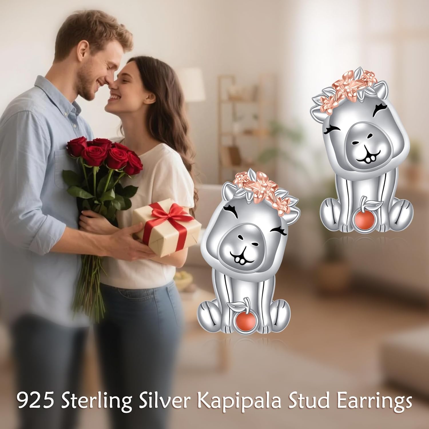 VONALA 925 Sterling Silver Unicorn Cat Earrings Stud Cute Animal Jewellery Gifts for Women