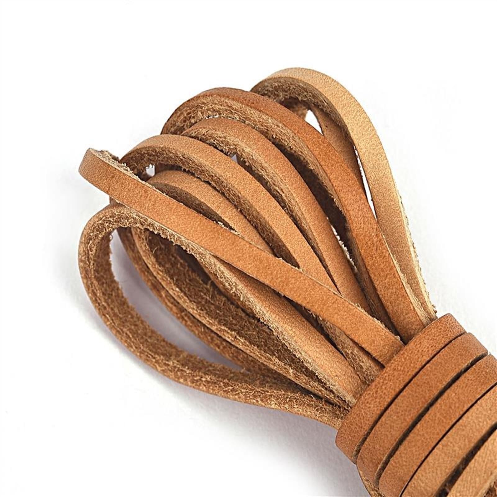 Corda di Cuoio Collana con cinturino in corda con cavo in pelle piatto retrò da 2 metri 3/4/5mm for accessori for la creazione di gioielli fai-da- te. Filo per Collane Braccialetti Fai da