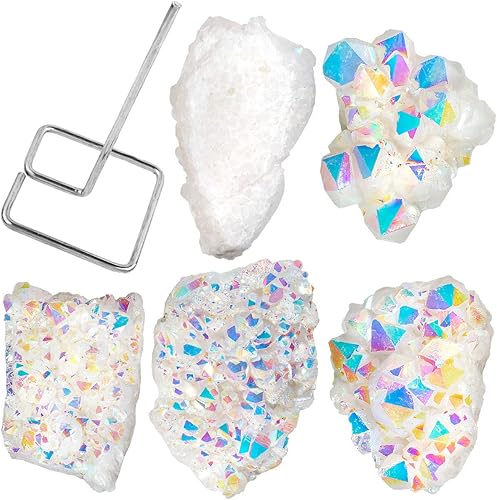 Miniatura 3 de mookaitedecor Rebanada de ágata natural con soporte inoxidable, piedra de ágata geoda para cristal curativo y decoración del hogar