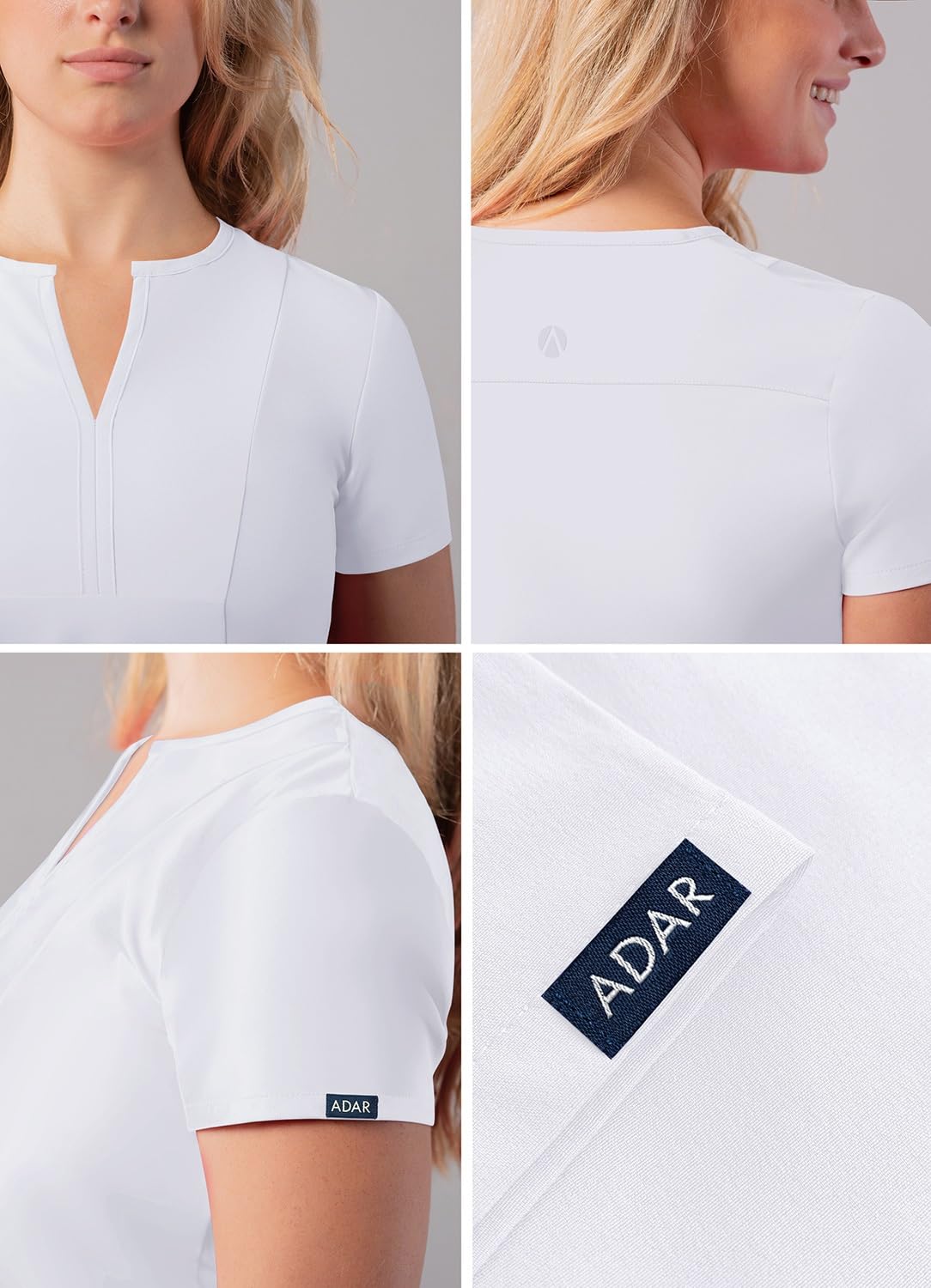 Adar Adición Fregar por Mujeres - Muesca V-Cuello Fregar Top