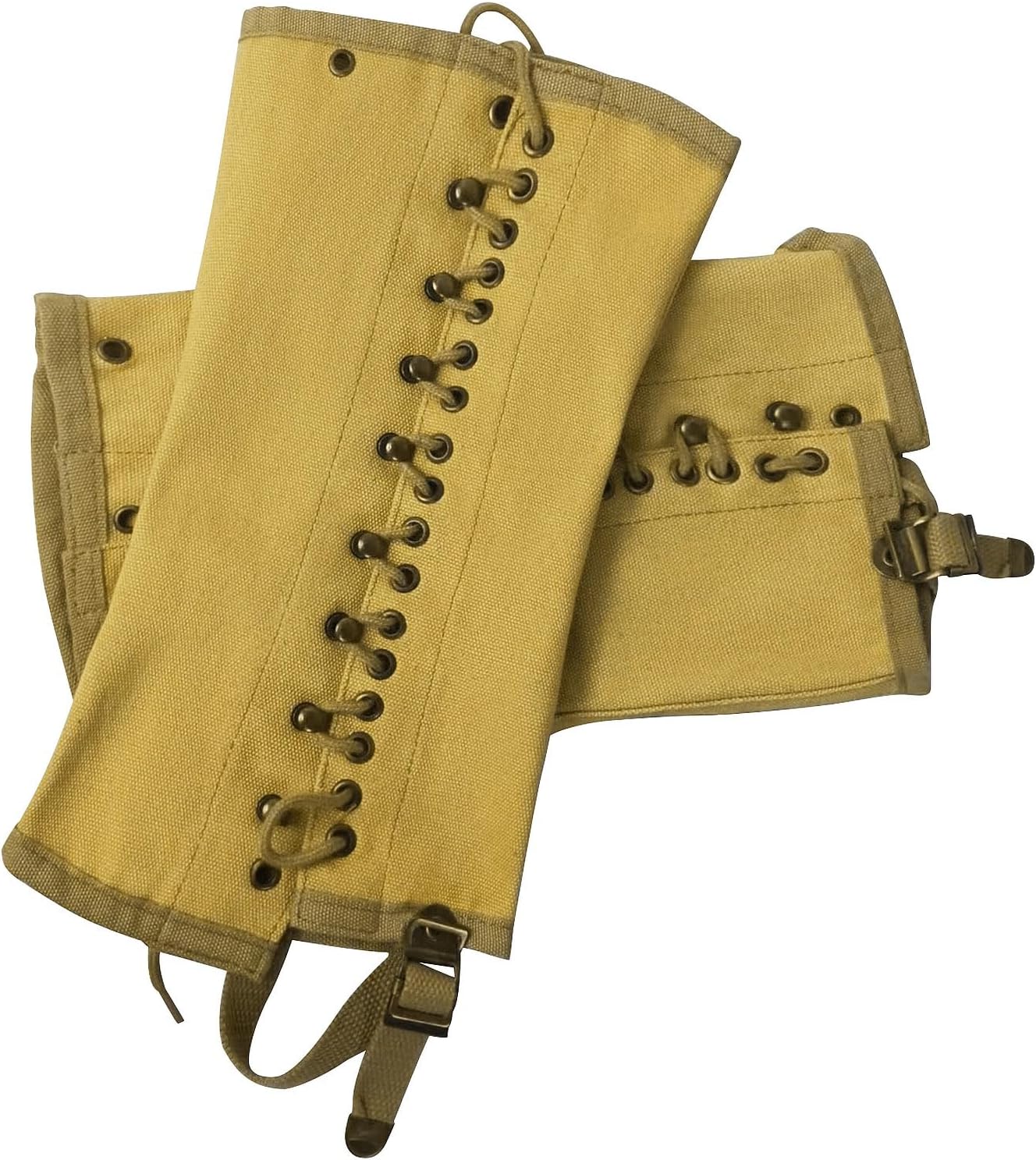 Canvas Gaiters Snake Gaiters Leg Gaiters for Men Ww2 Gaiters Reproduction WWII Us M1936 Leggings Gaiters for Hiking Army Khaki Canvas Gaiters Puttee Protection for Legs, 3R