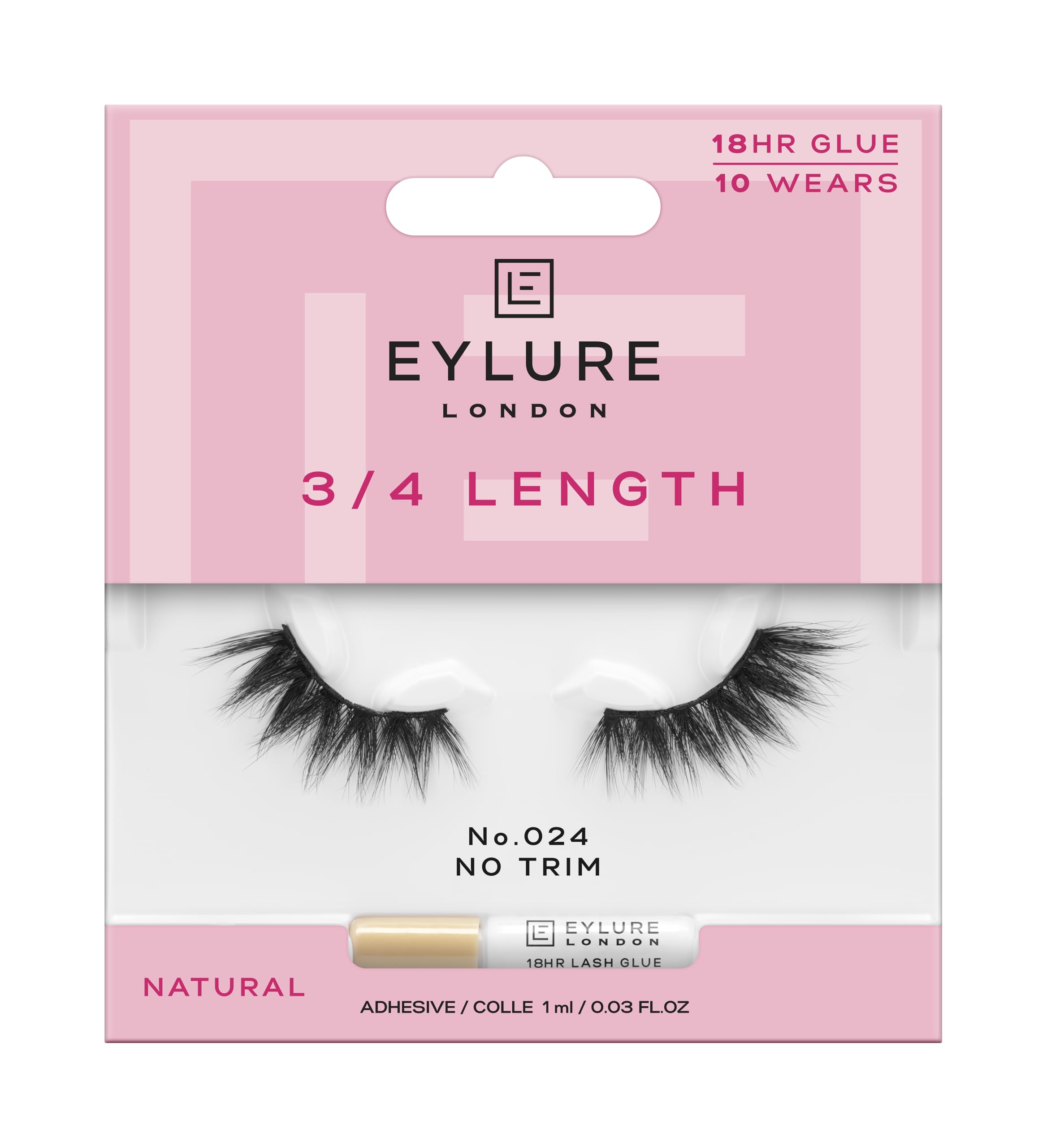 Eylure Unisex Dark 3/4 Length 024