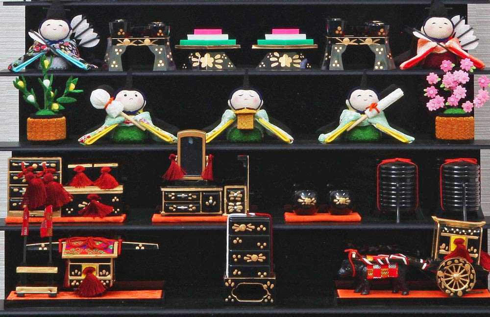 Amazon | 雛人形 ひな人形 おしゃれ かわいい コンパクト 七段 雛