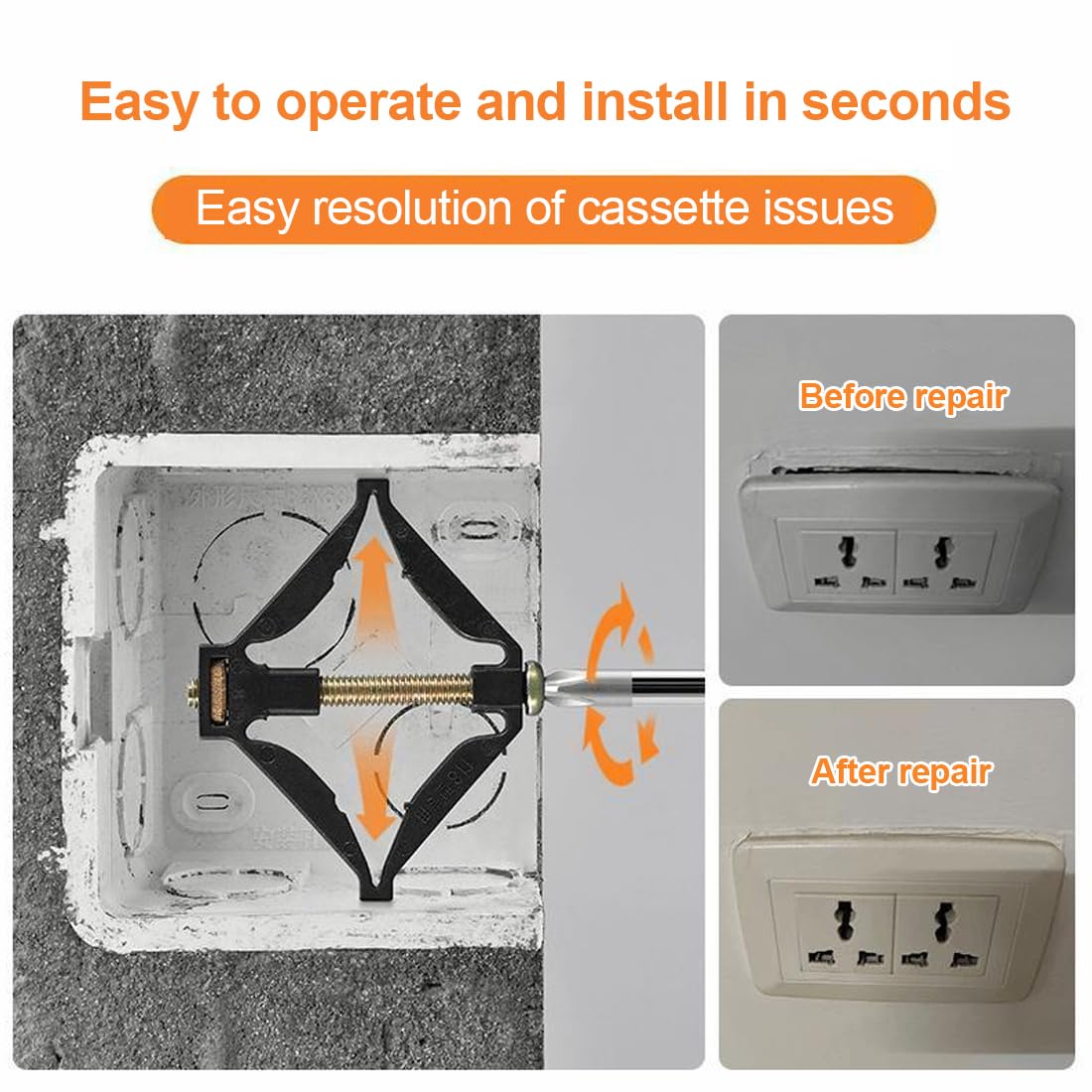 20 Pezzi Interruttore Cassette Riparatore Asta Di Supporto Supporti Con Vite Per Riparazione Di Cassette Per Interruttori A Parete Kit Riparazione Cassetta Elettrica Ganci Rotti Supporto