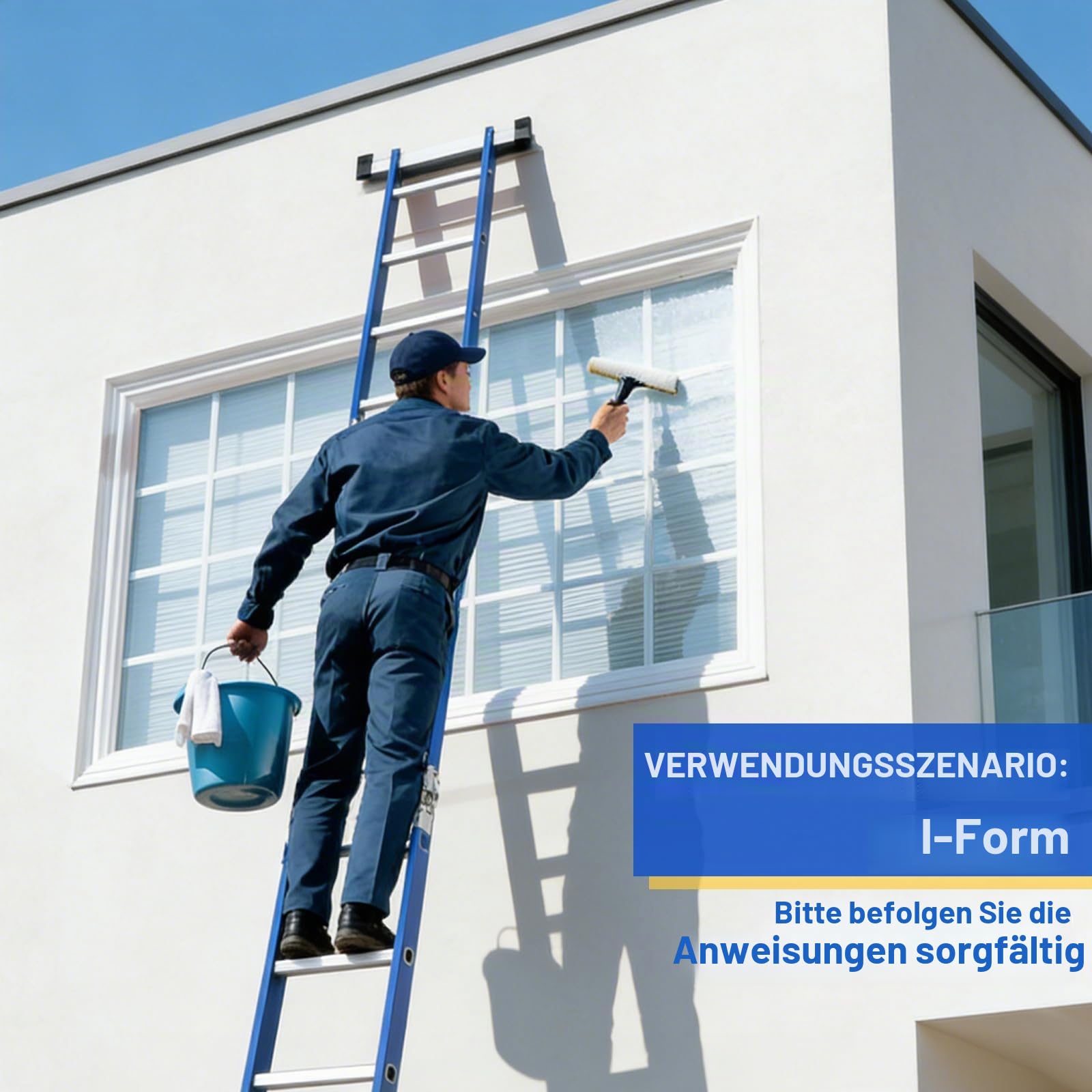 Aluminium Mehrzweckleiter, Multifunktionsleiter 6-in-1 464CM