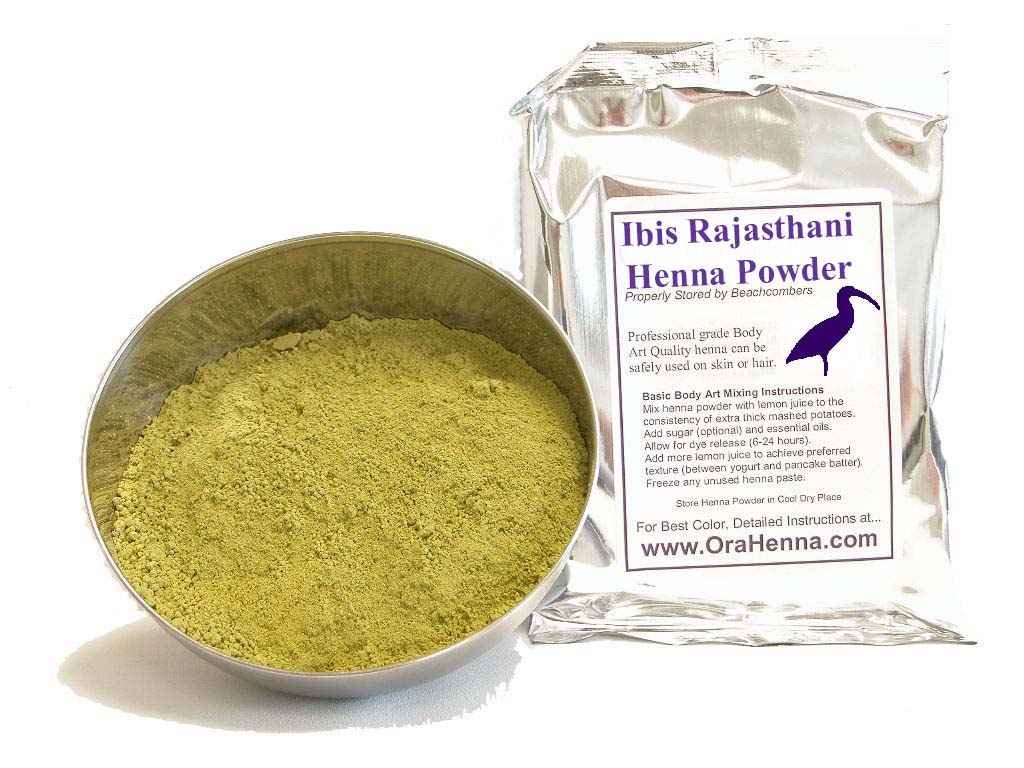 Ibis Rajasthani Henna Hair Color Natural Indian Pure No Chemicals BAQ 500 Grams …