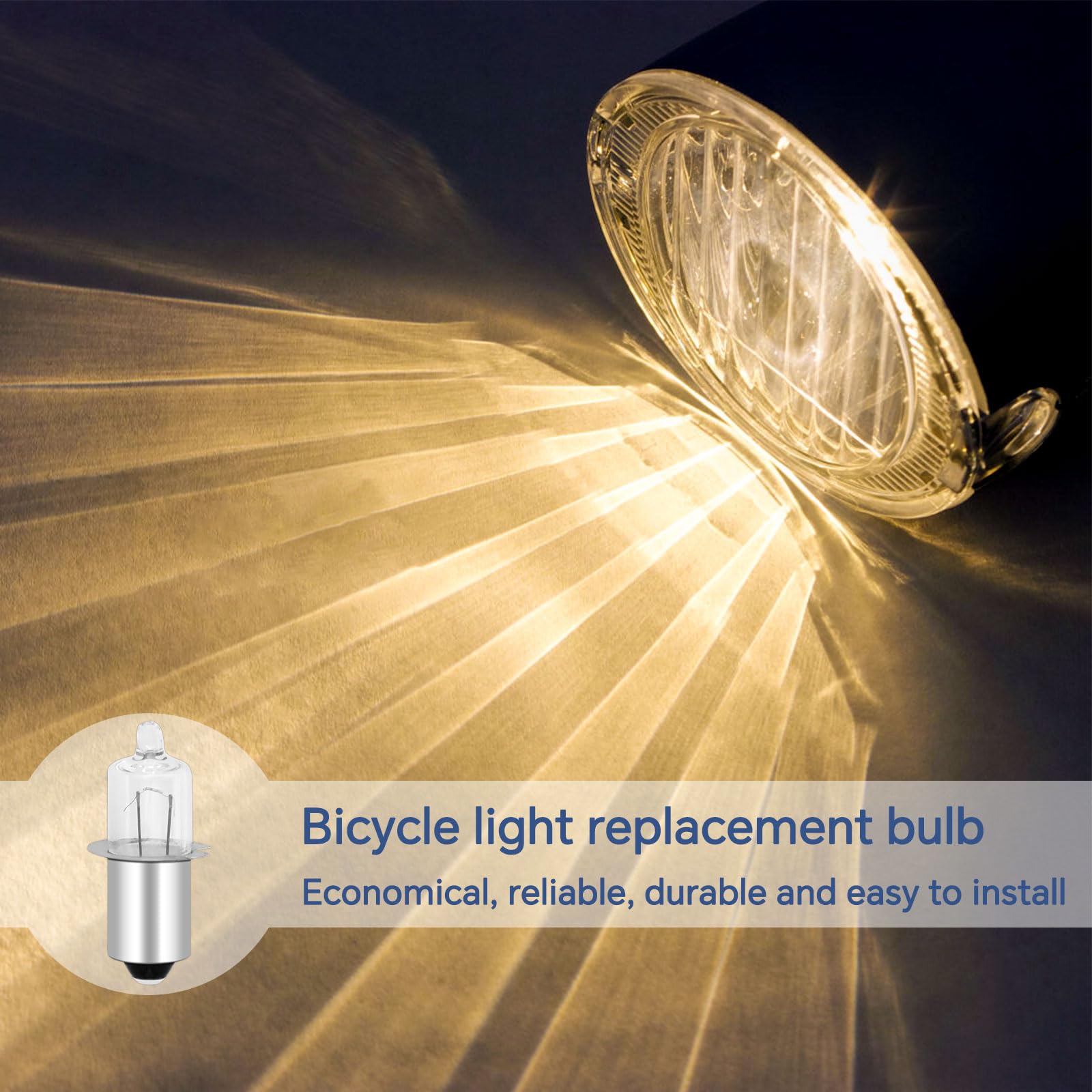 3 sztuki HS3 2,4 W 6 V żarówki halogenowe, ciepła biel 2500 K, miniaturowe żarówki, uchwyt lampy PX13,5s, zapasowa żarówka do żarówki reflektora rowerowego, latarki