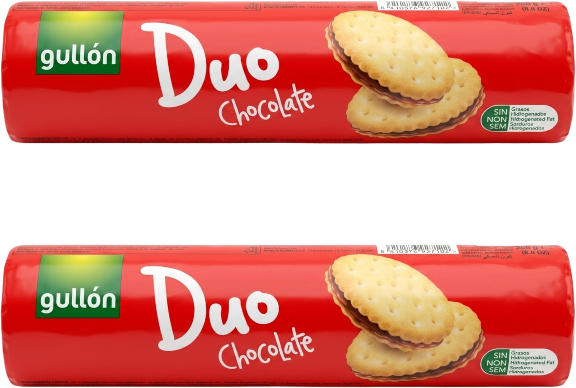 Gullon Duo Chocolate Biscuits 250g (Pack of 2)