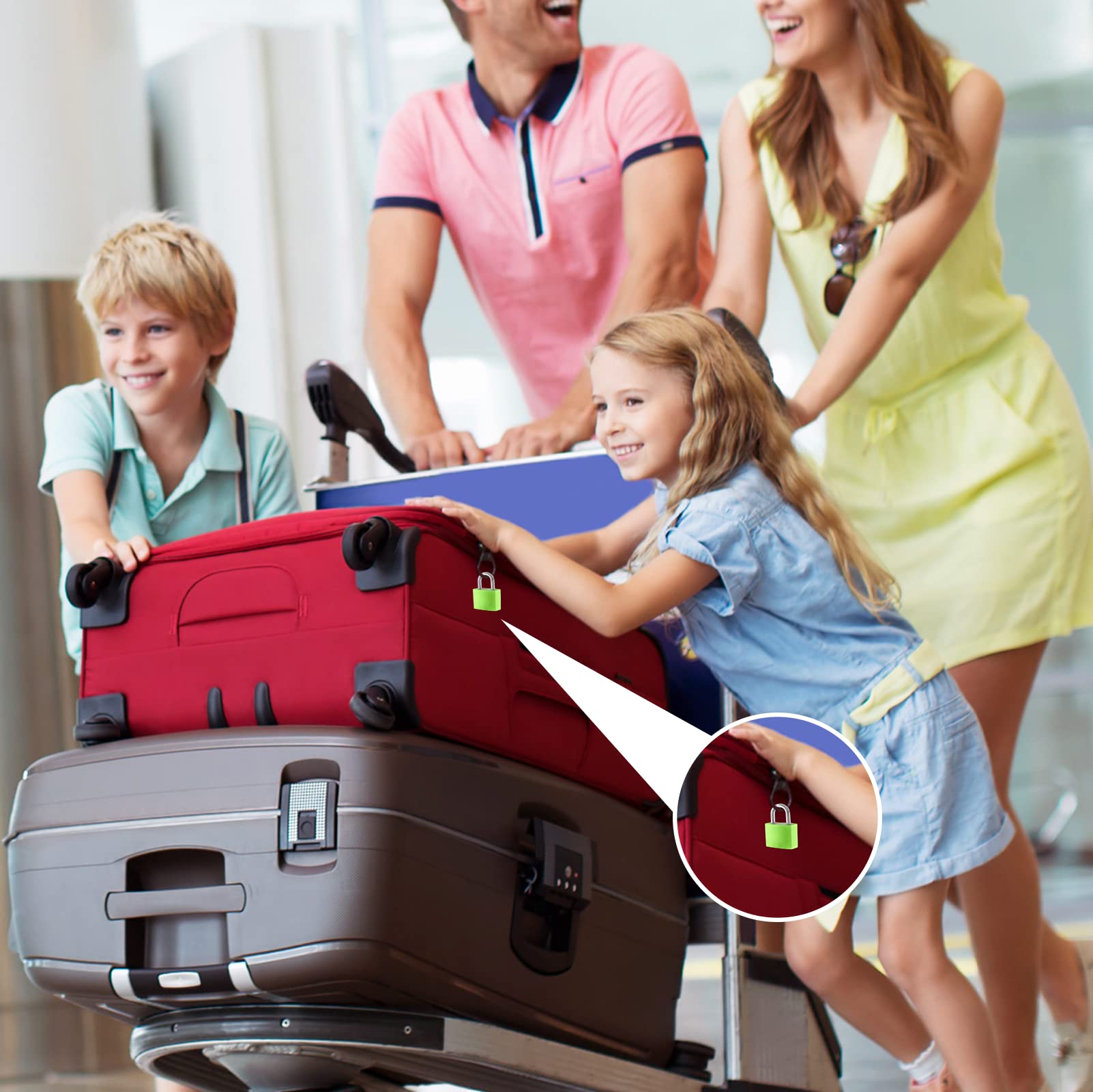 10 Pièces Serrures De Valise Avec Clés, Cadenas En Métal Cadenas À Bagages Petit Cadenas Multicolore Cadenas À Clé Pour École Gymnase Salle De Classe Jeu Assorti, 10 Couleurs