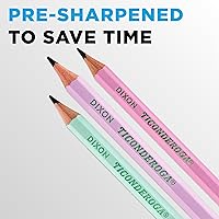 Vista 6 de Ticonderoga Lápices pastel, 2 suaves, colores surtidos, paquete de 10 lápices