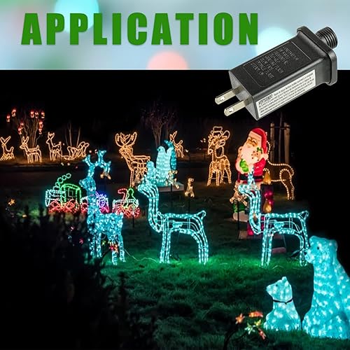 Miniatura 5 de Controlador LED de repuesto para transformador LED de 30 V y 3.6 W, clase 2, con 8 modos de suministro para cadena de luces de Navidad, decoraciones