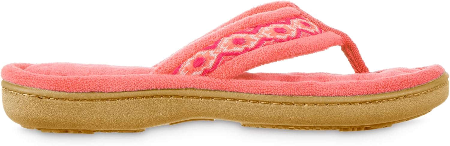 Isotoner Women's Recycled Microterry Bay Thong Slippers - Image 2