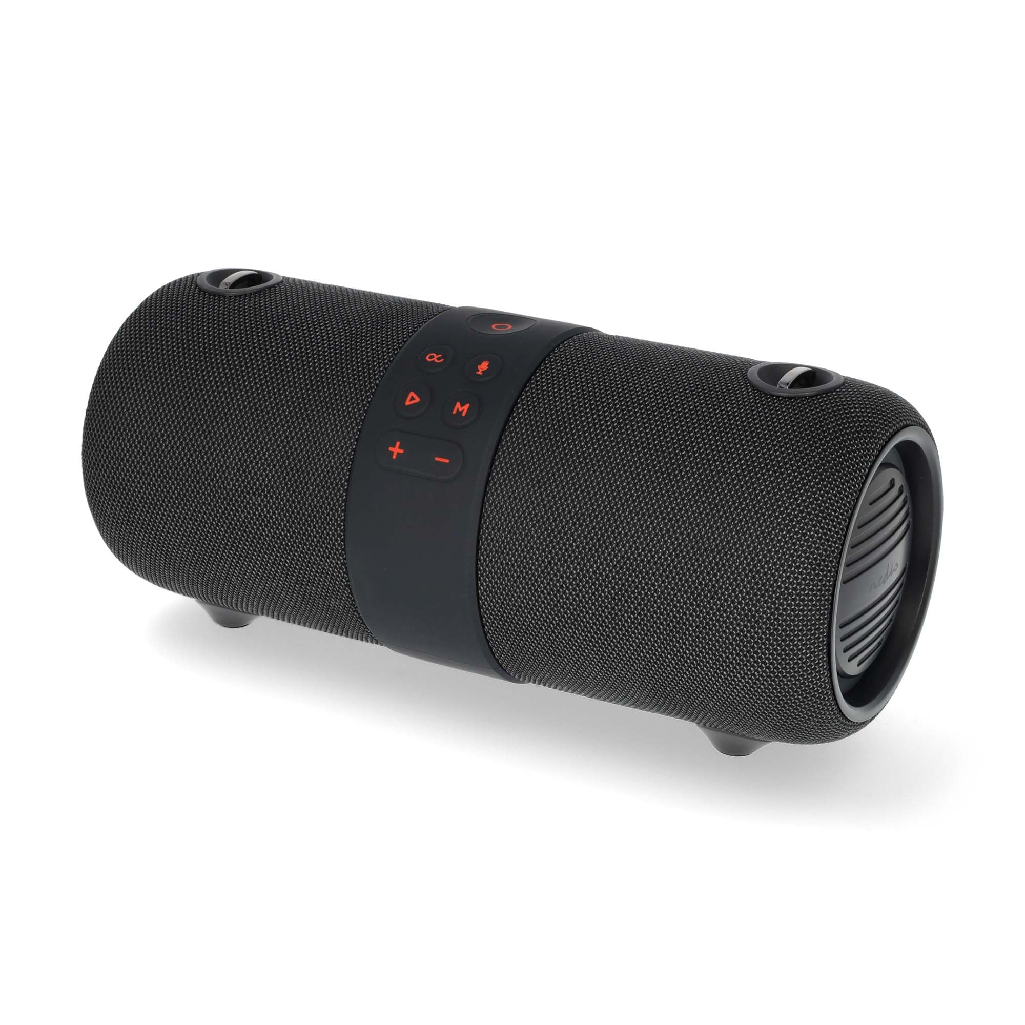 Nedis Altoparlante Bluetooth - Tempo massimo di riproduzione della batteria: 6.5 ore - Dispositivo manuale - 40 W - Stereo - Microfono incorporato - IPX6 - Collegabile - Nero