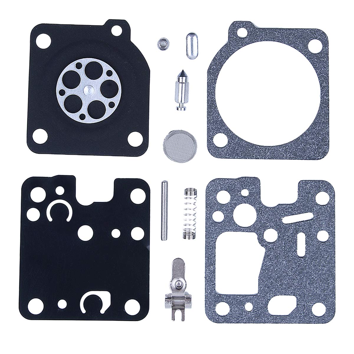 Adefol 3er Pack Vergaser-Reparatursatz RB-107 - Für Zama & Echo Kettensägen Wie GT200, SRM230, HC-180 Uvm.