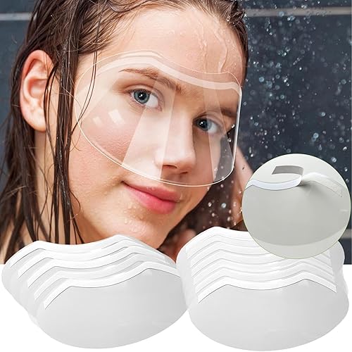 100 protectores faciales de ducha para ojos después de cirugía, protector de ojos desechable de plástico transparente para ducharse, laca para corte