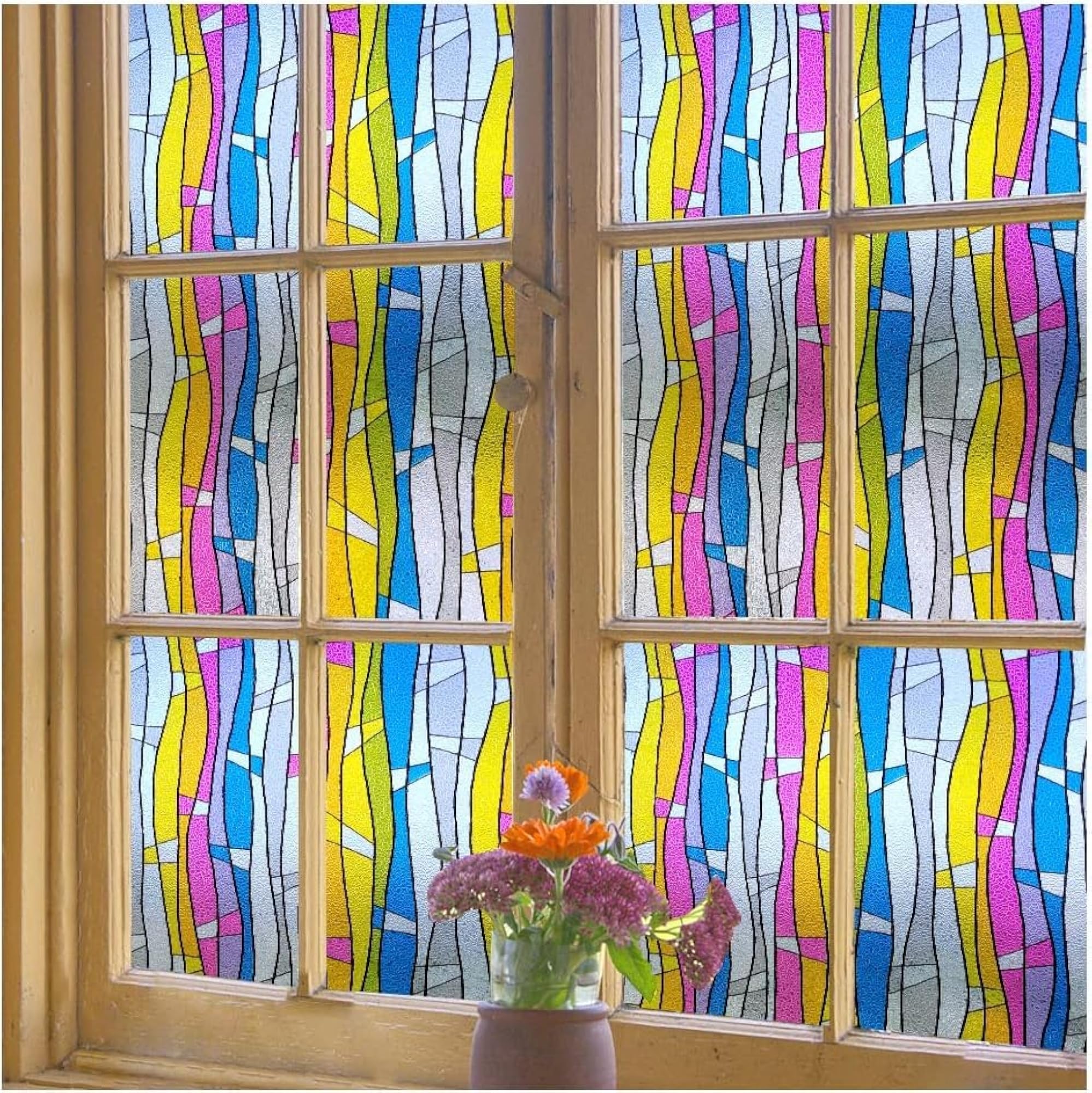 Self-Adhesive Privacy Window Film, Easy Application