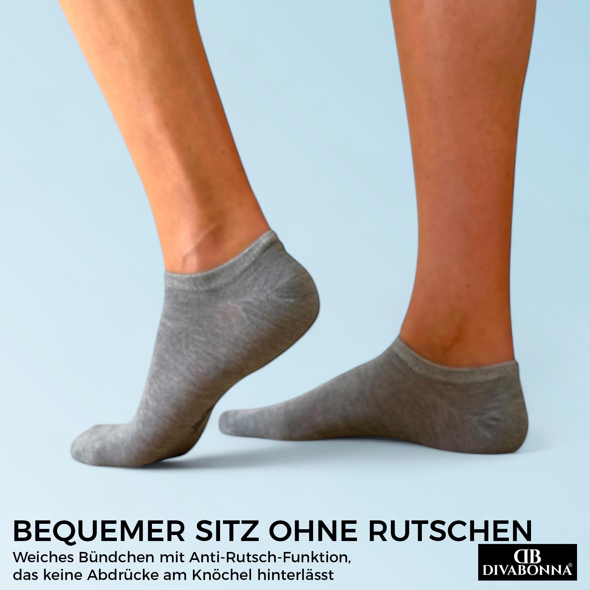 Sneakersocken Herren Damen, 12 Paar Kurze, Niedrige Socken für Sneaker aus Baumwolle, Schwarz Weiß Grau