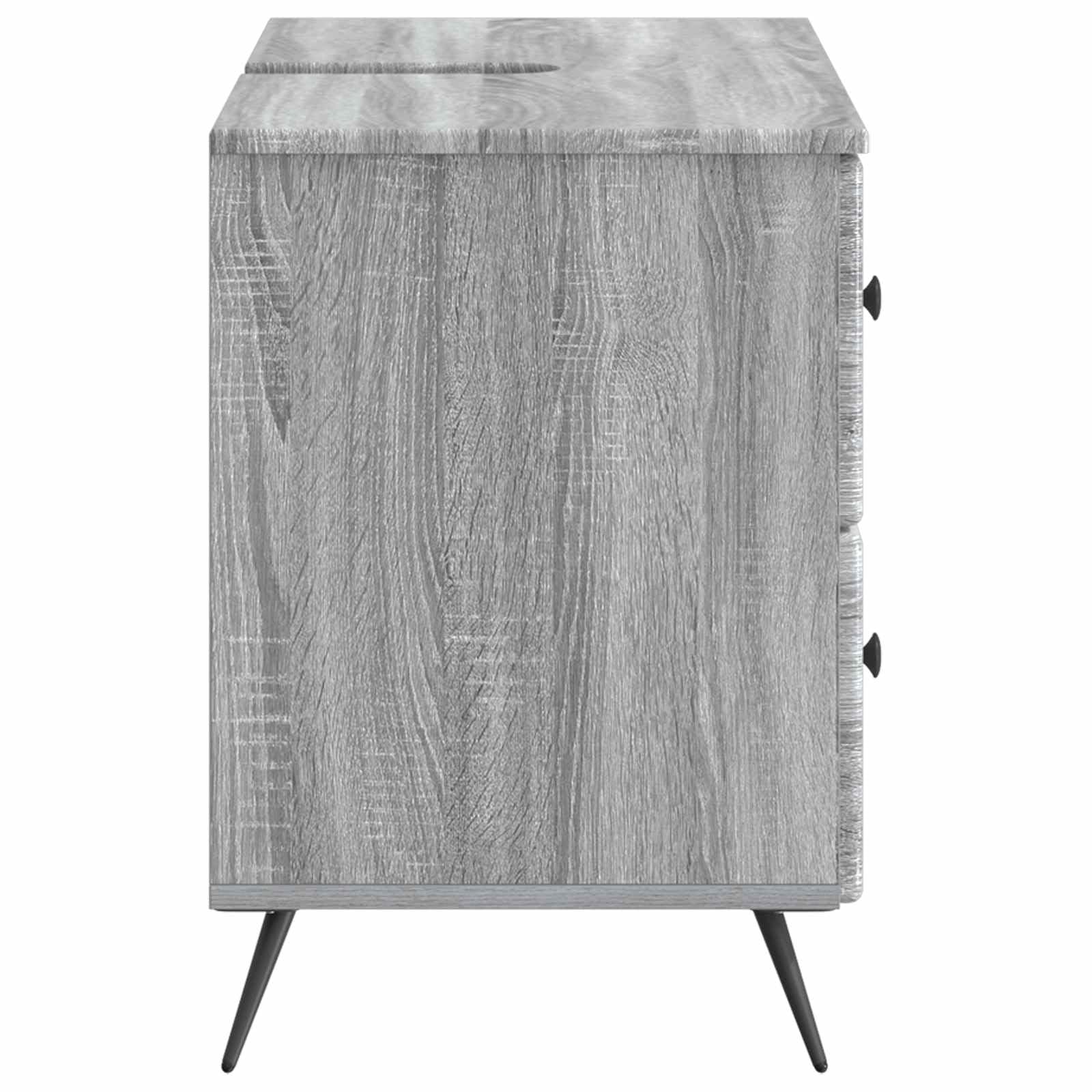 Szafka pod umywalkę BREDA Sonoma szara 82 x 41 x 59 cm materiał