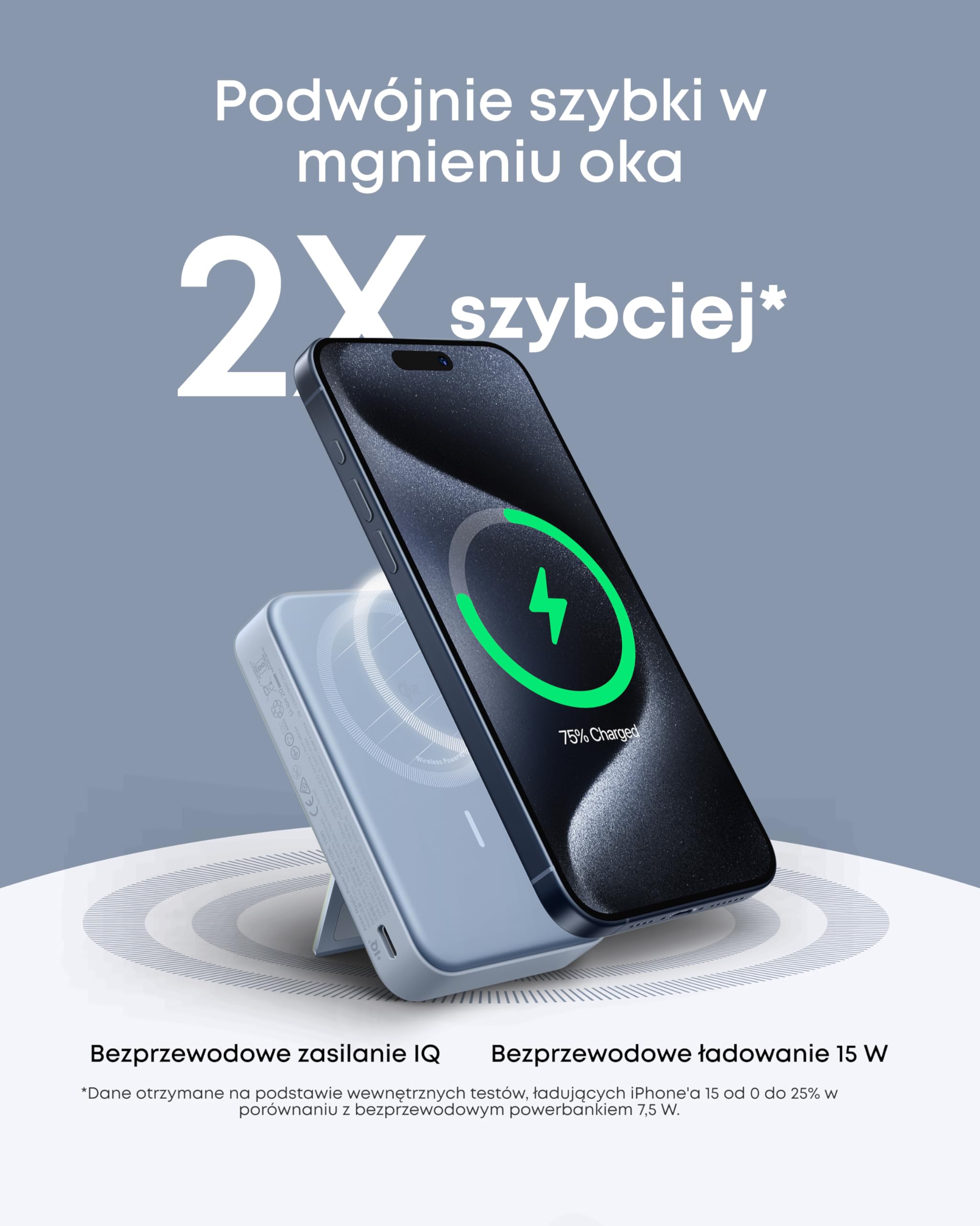 Anker MagGo Power Bank 10K 15W 新品未開封 Powerbank MagGo Anker, super cienki, 10000 mAh magnetyczna