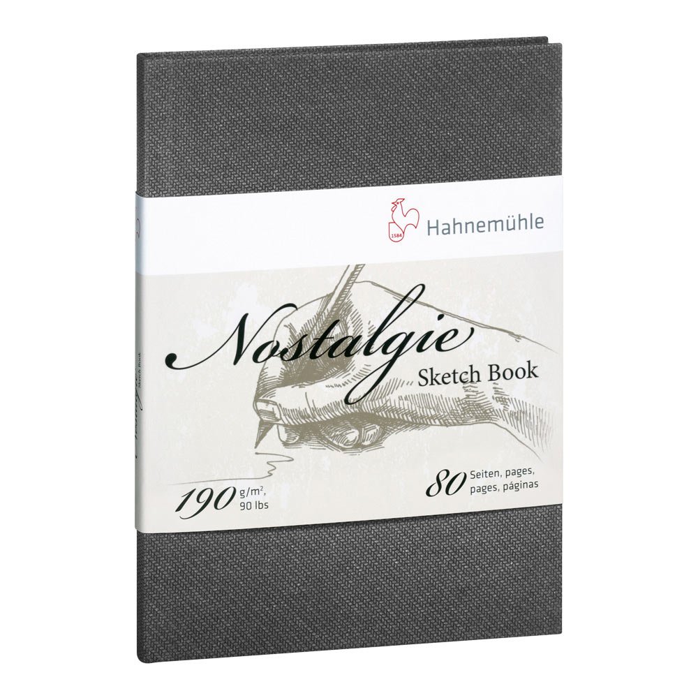 Hahnemuhle Nostalgie Sketch Book Portrait A6 (5.8X4.1 inches) 190gsm 40 sheets/80 pages