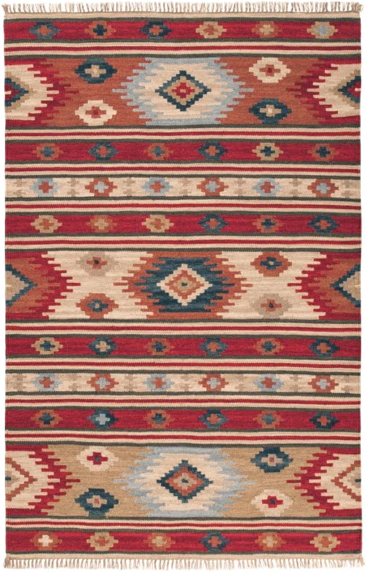 Myakka Handmade Wool & Cotton, Kashi Design Kilim Rug - Large