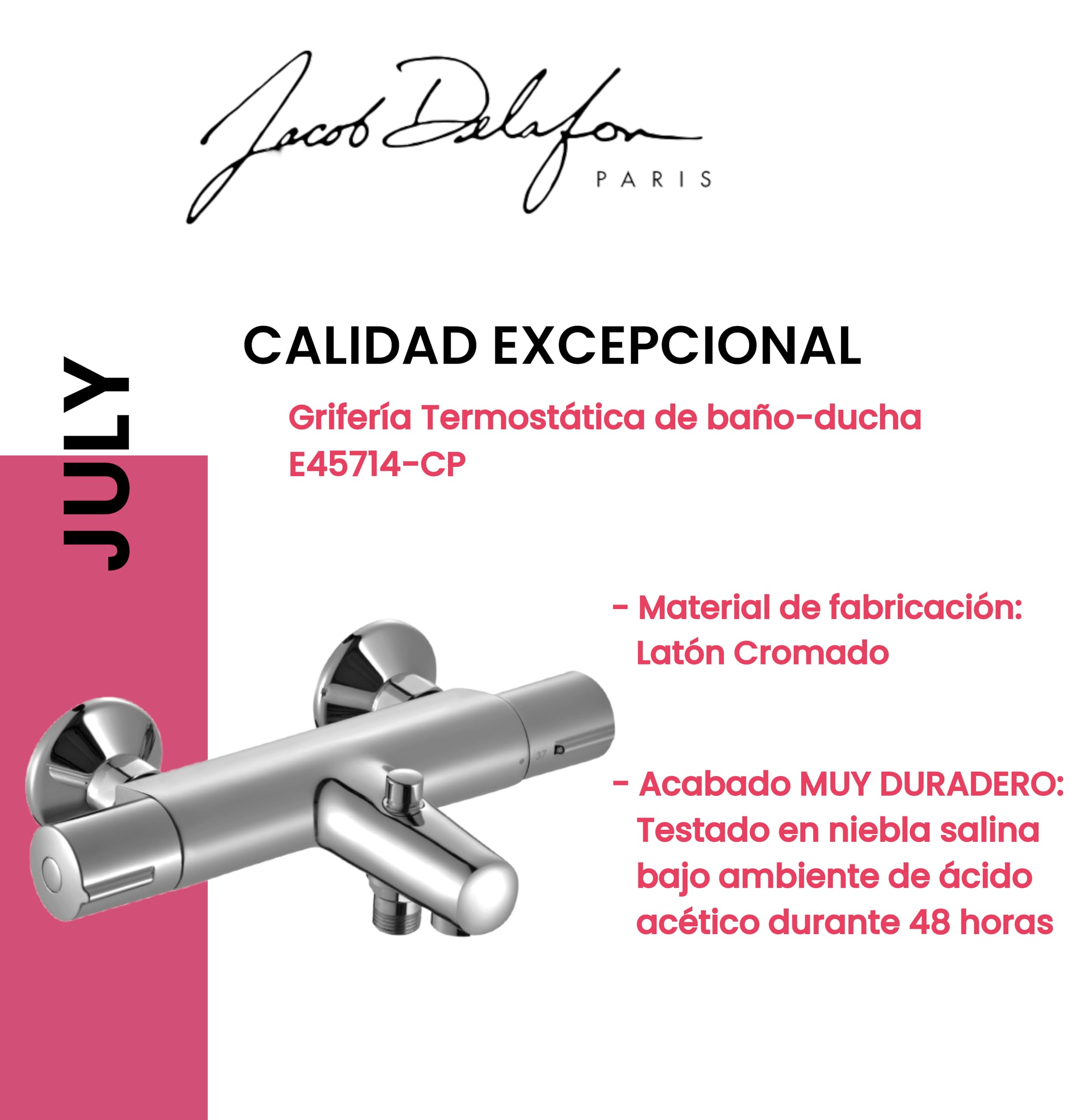 Jacob Delafon Patio – Termostato Di baño-ducha luglio