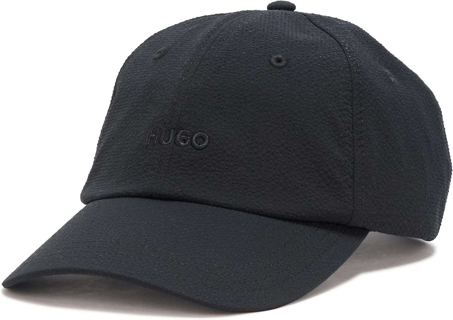 Hugo Mens Seersucker Baseball Cap