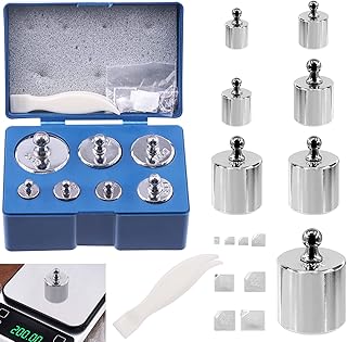 Rustark Precision Calibration Weight Set for Digital Balance Scale, Jewellery Scale (500g Set (Gram & Milligram))