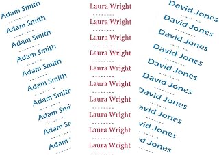 50 Printed Iron-on School Name Tapes Name Tags Labels for Uniform, Back to School