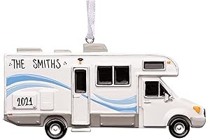 Personalized RV Christmas Ornament 2023: Capture Your Holiday Adventures