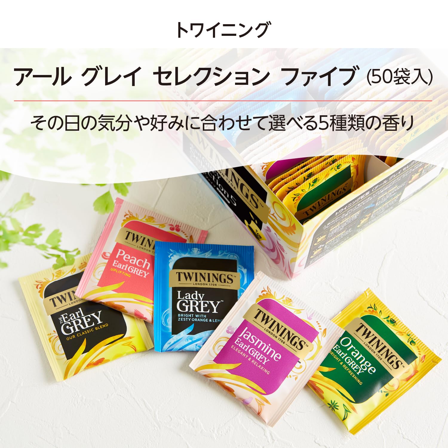 トワイニング アールグレイ セレクションファイブ 50P ティーバッグ