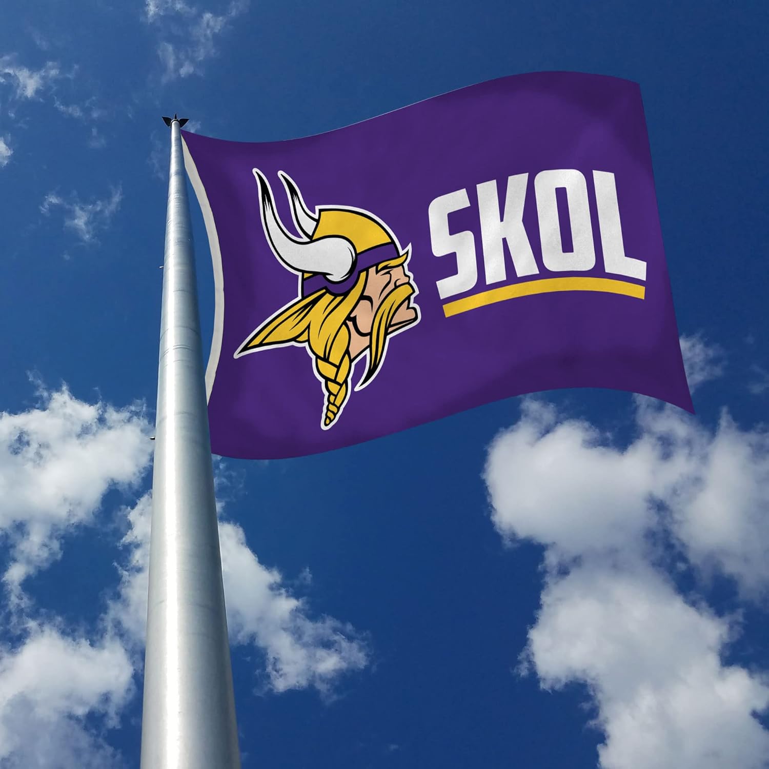 NFL Rico Industries Minnesota Vikings Alternate 3' x 5' Banner Flag 3' x 5' Banner Flag Single Sided - Indoor or Outdoor - Home Décor