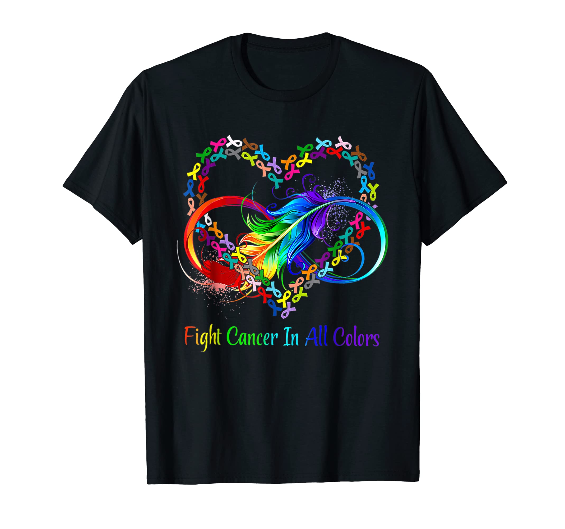 Cancer Sucks In Every Color Fighter Fight GiftsCancer Sucks In Every Color Fighter Fight Support The Cance T-Shirt