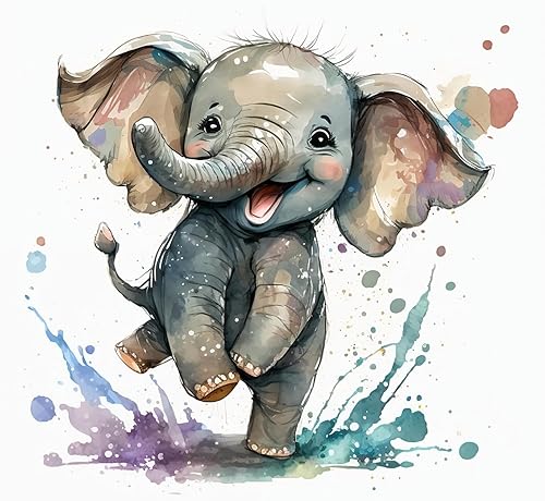 Moohue Kits de punto de cruz estampados para adultos principiantes, kits avanzados de punto de cruz para adultos, 14 unidades (animal 12)