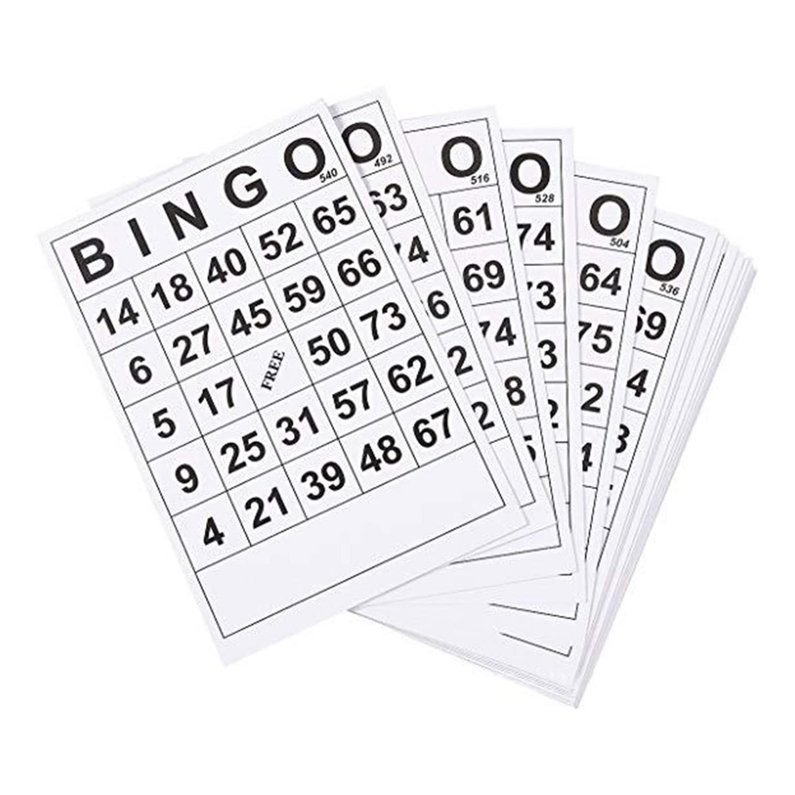 Amazon.co.jp: Bingo Cards Bulk, 60 Pieces Classic Bingo Game