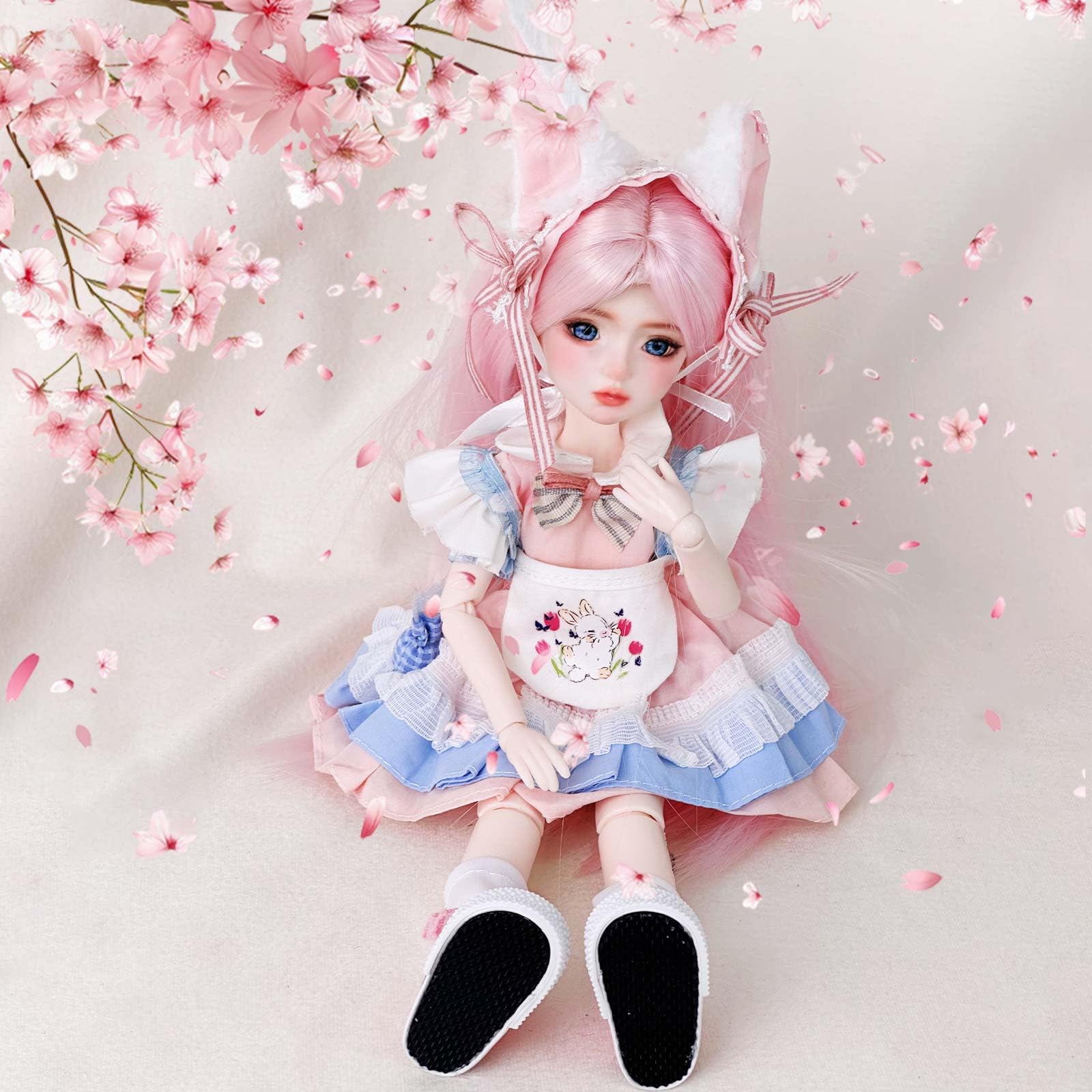 Poupée BJD Articulée 30 Cm – Cheveux Raides, 22 Articulations, Personnalisable, Matériau ABS – Idéale Pour Enfants Créatifs