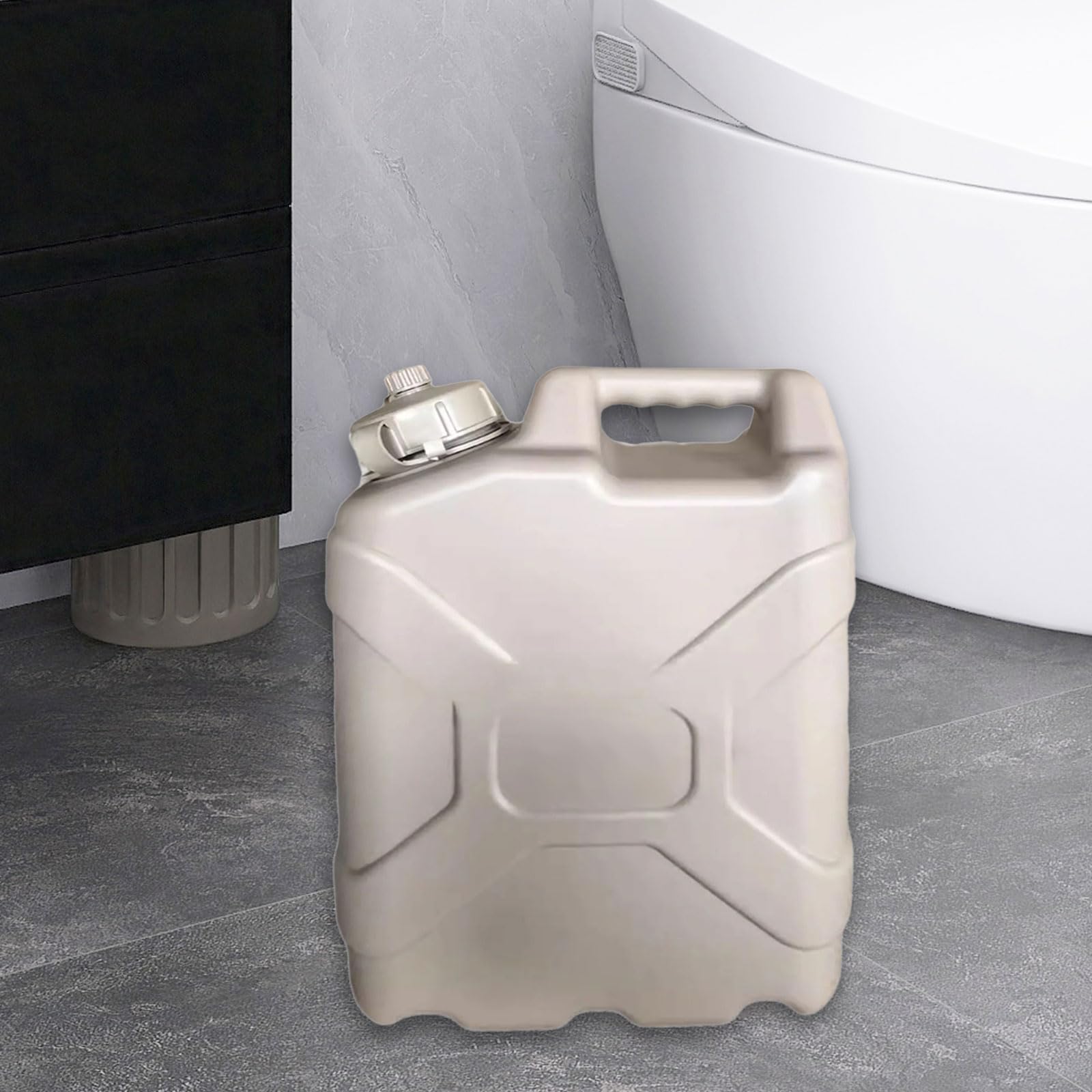 Cubo de agua de 5 galones con pared reforzada para emergencias al aire libre, preparación resistente, para camping, a prueba de fugas