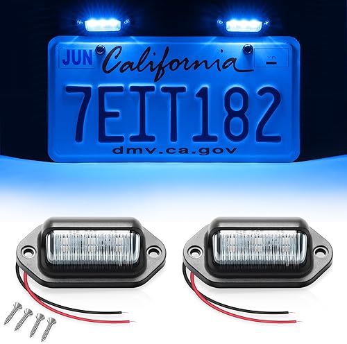 Miniatura 1 de LivTee Luz LED impermeable de 12 V para matrícula, para caravana, camión, SUV, remolque, camioneta, luces de cortesía, luces de carga de cúpula o