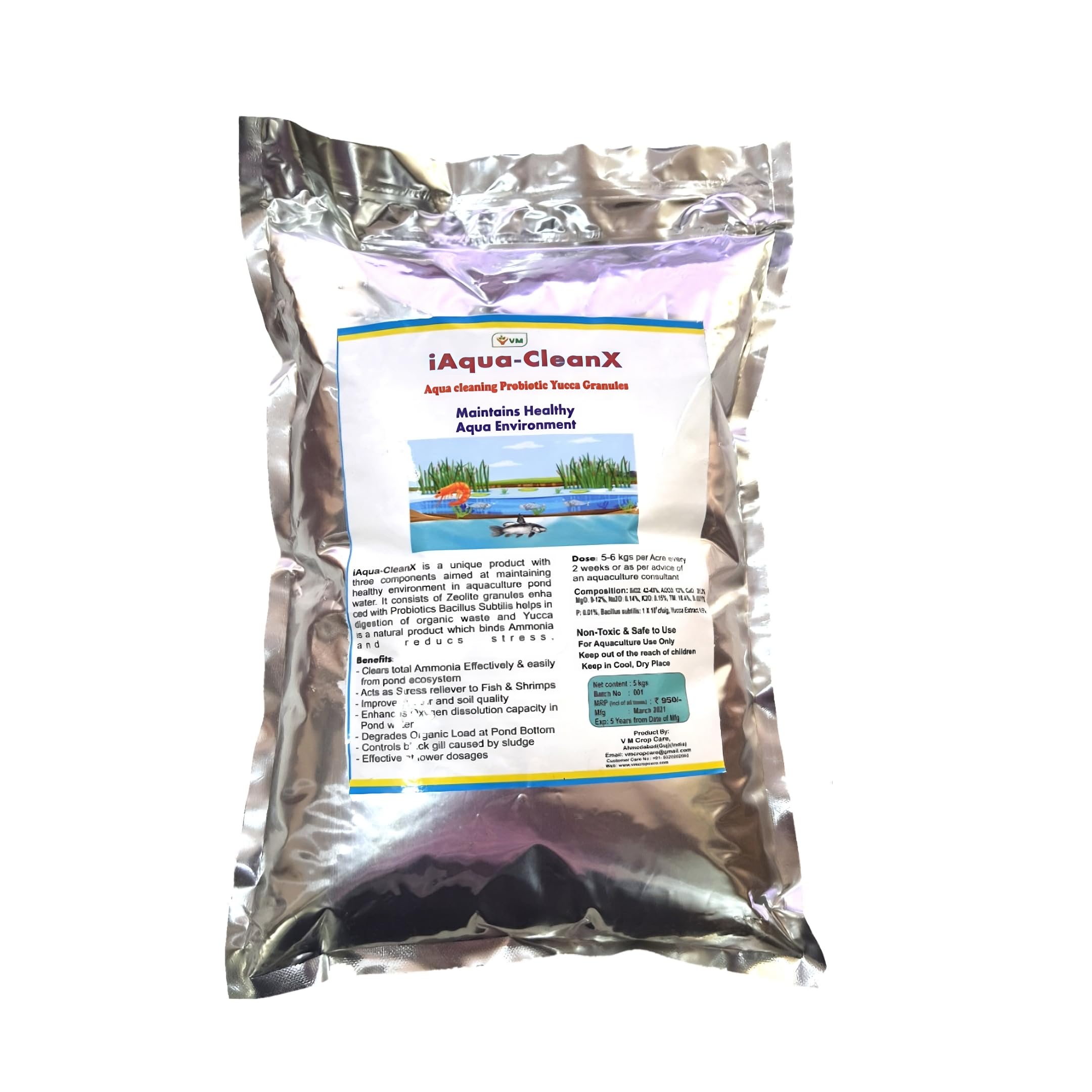 Vmcropcare iAqua-CleanX Probiotic Yucca Aqua Granules (B09M74KV98) Amazon Price History, Amazon Price Tracker
