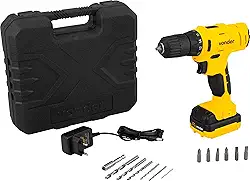 Vonder, Parafusadeira/Furadeira A Bateria, 12 V, Fonte De Carregamento Bivolt Automática, Pfv 120.
