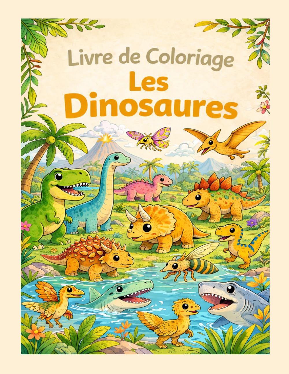 Livre de Coloriage: Les Dinosaures
