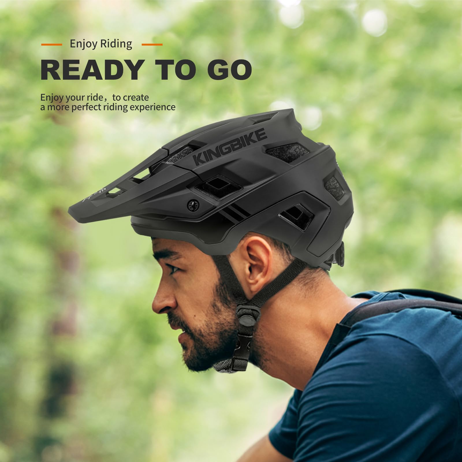 Fahrradhelm Mountainbike Helm Visier Abnehmbar MTB Helme für Herren Damen Erwachsene Jugend