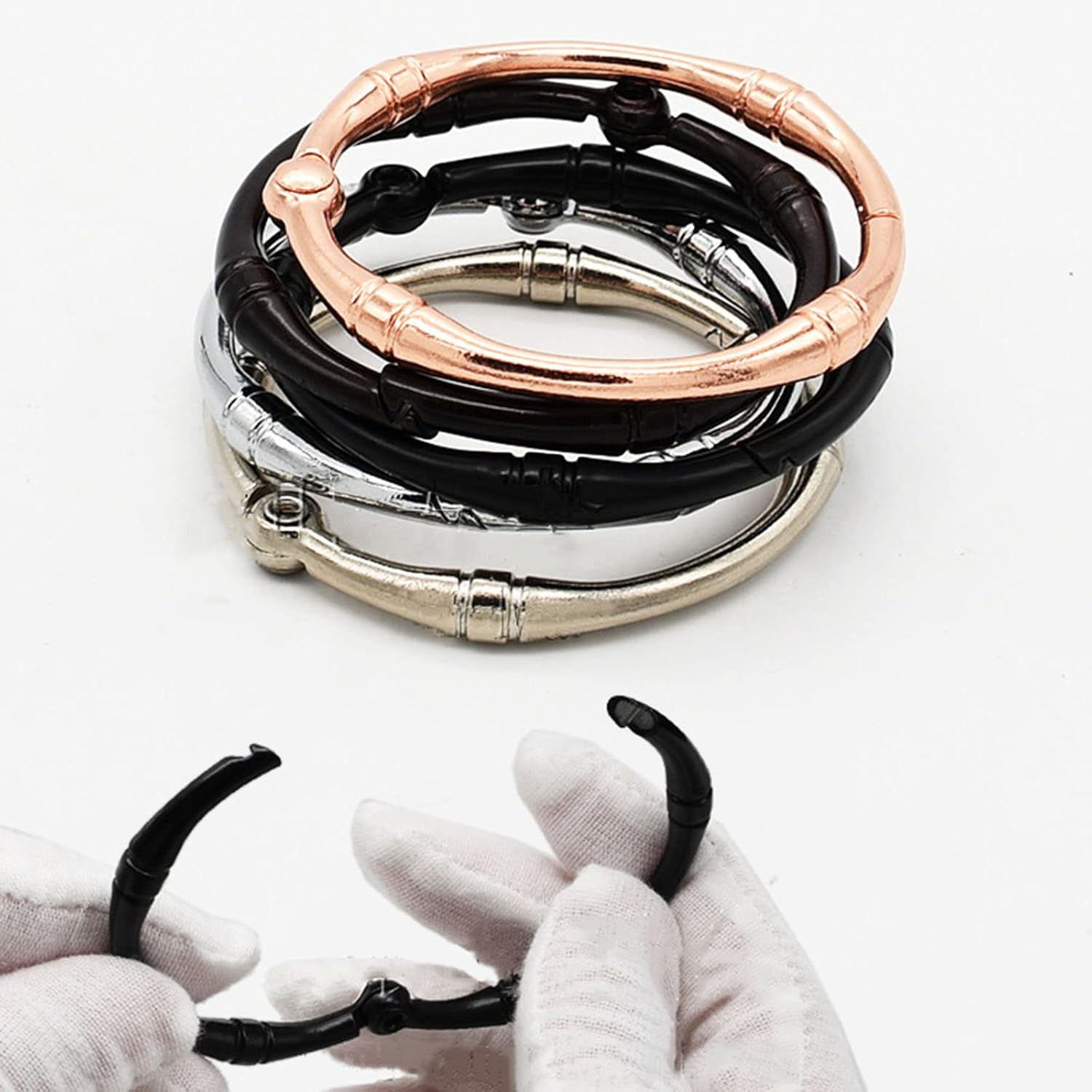 Shower Curtain Hooks Zinc Alloy Decorative Shower Rings for Bathroom Shower Rod Glide Smoothly Round Shower Rings 20Pcs,d