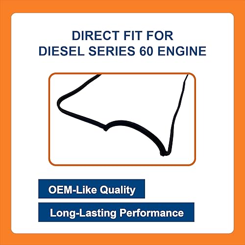 Miniatura 3 de BTS-23539103 - Junta de cubierta basculante, compatible con motor Detroit Diesel Series 60, repuesto para OEM 23539103 23522269, Juego de Junta Tapa