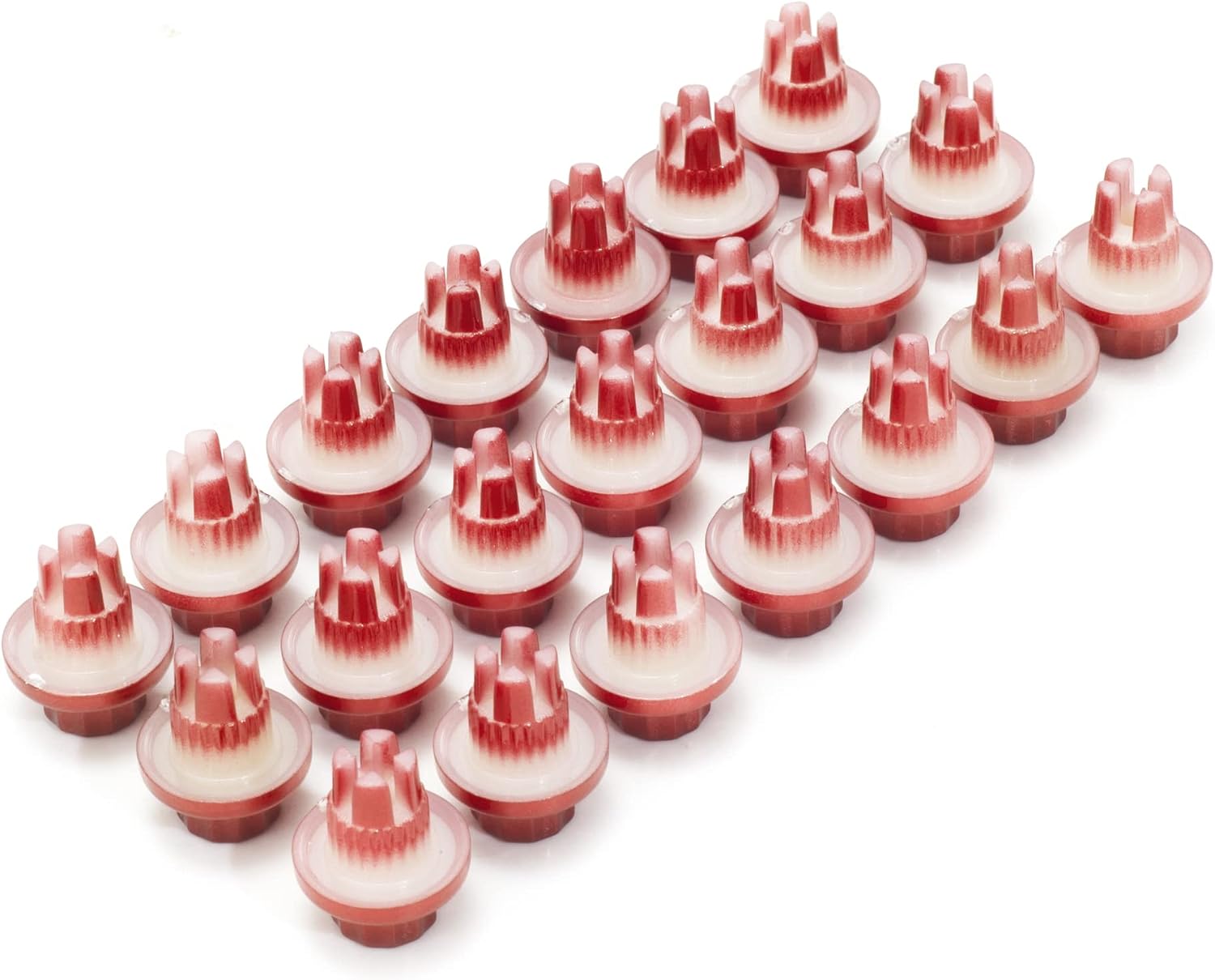 RTRHINOTUNING 7.6mm/0.3in Wheel Rim Lip Rivets Nuts Replacement Rivets, Candy Red 50pcs