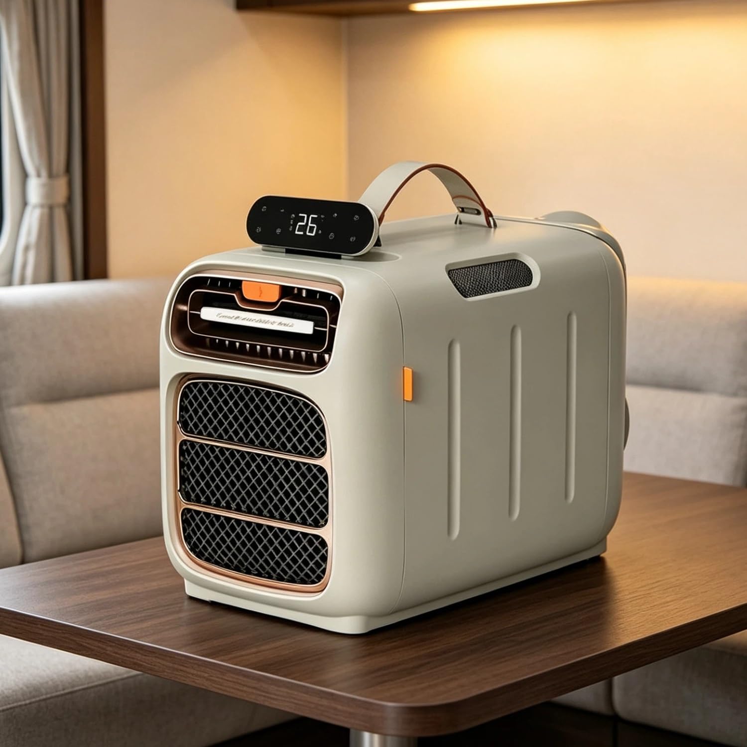 4800 BTU Portable Air Conditioner for Tent Camping, Low Power 420W Low Power Quiet AC Unit,Tent Air conditoning,Adjustment range 16-32°C with Remote Control for RV, Truck(Cooling only)