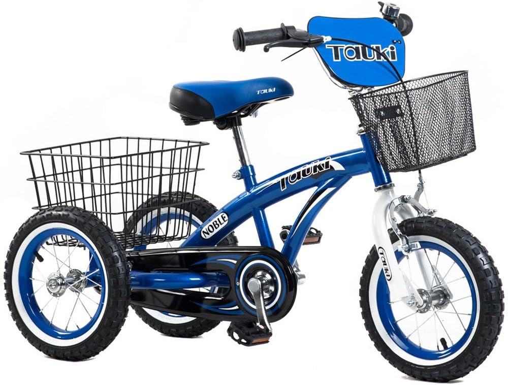 Kids Tricycle with Front and Rear Baskets, Ride-On Toddler Trike for 2 3 4 5 Years Old Boys and Grils