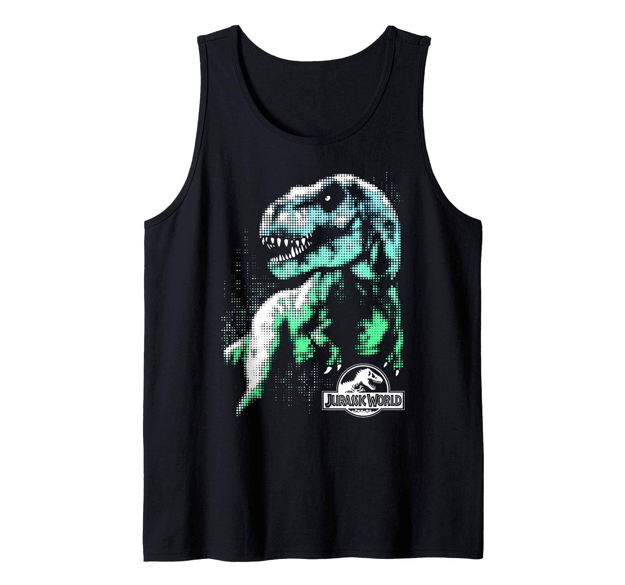 Débardeur Jurassic World Pixel T-Rex en coton bio style rétro