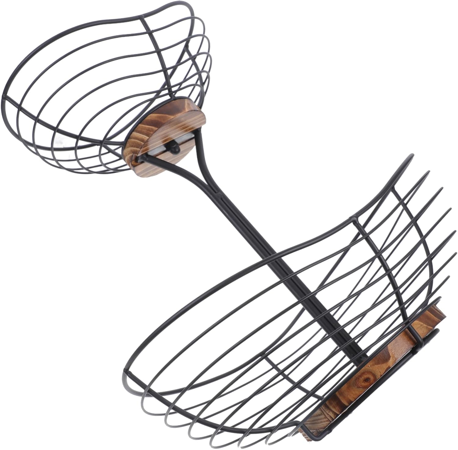 PRETYZOOM Multi Decorative Fruit Basket for Kitchen Counter Elegant Wire Fruit Bowl with Ample Storage Minimalist Design for Tabletop Organization