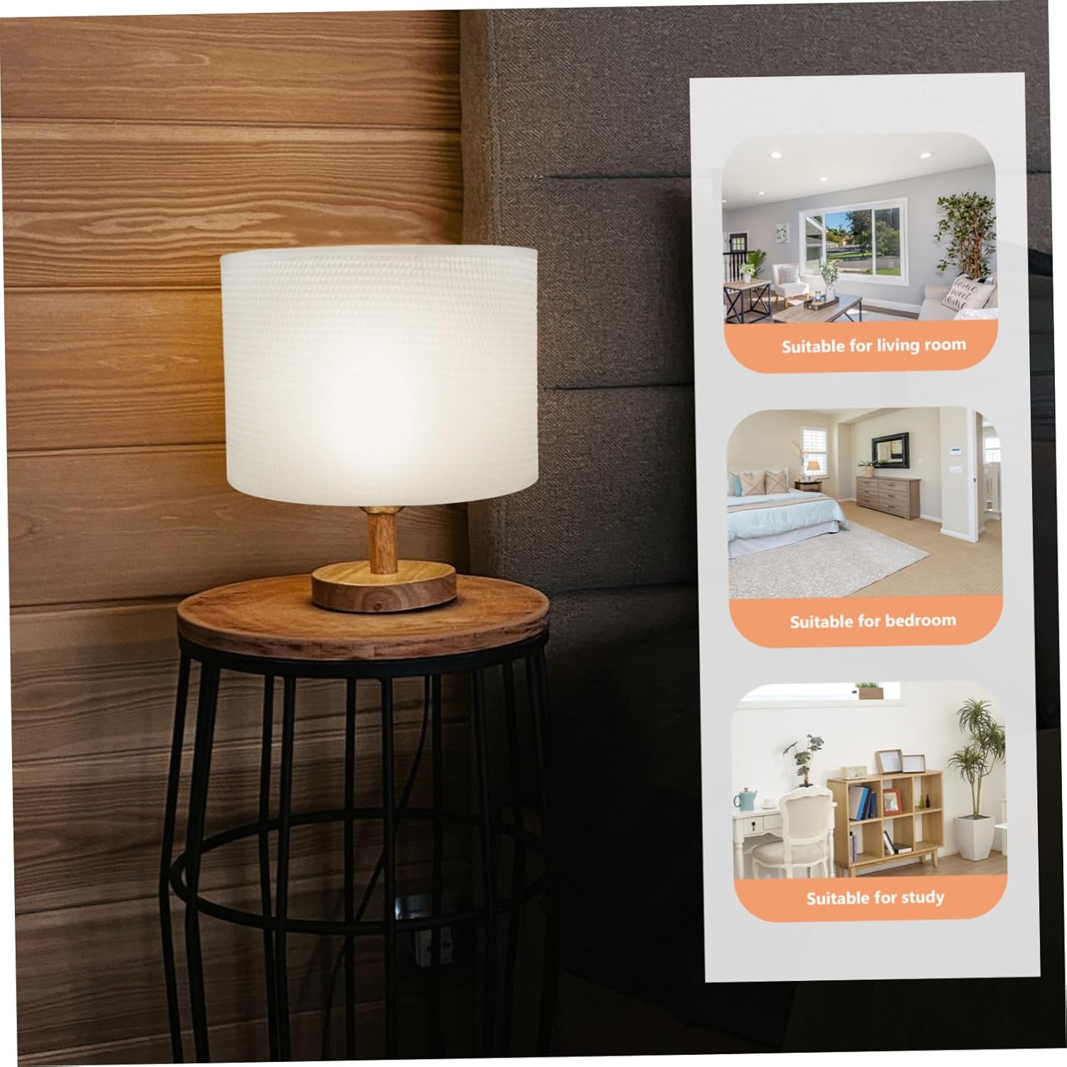 Handmade Fabric Lampshade for Floor Lamp X Height Softens Light with Craftsmanship Easy to Install for Bedroom and Living Decor